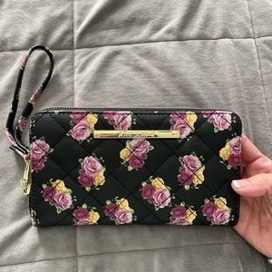 Betsey johnson LARGE quilted wallet